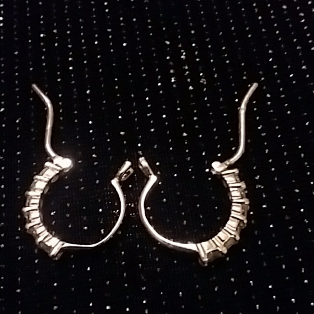 SOLD Hoop Earrings 925 - Picture 2 of 5